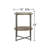Tarenton Natural and Gunmetal Accent Table with Bottom Shelf