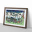 Hodogaya on the Tokaido Road by Katsushika Hokusai - Picture Frame Painting Print-55580109-55580111