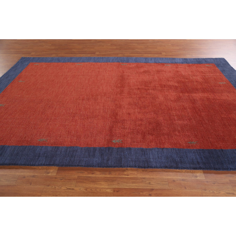 Tapis bordeaux Gabbeh 6 x 10