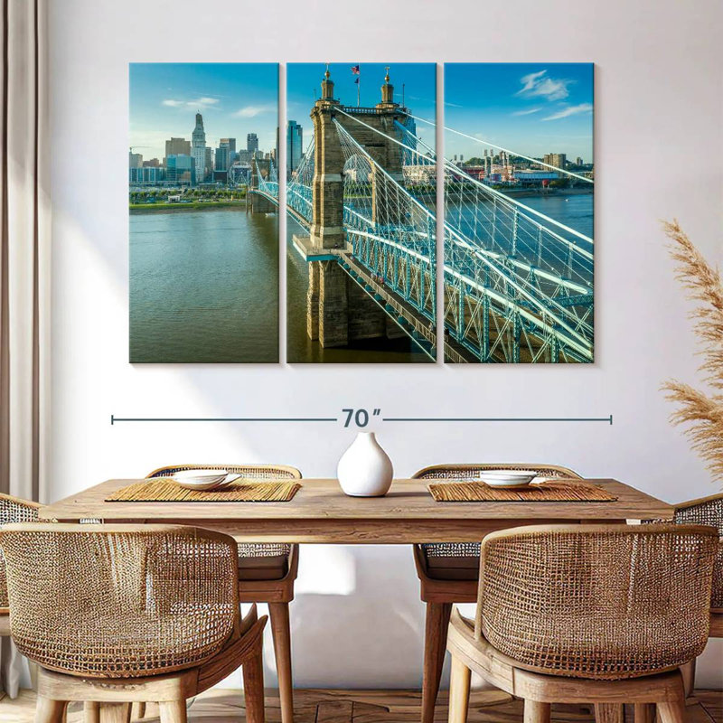 Lilie John A Roebling Bridge, 42" H x 65" W