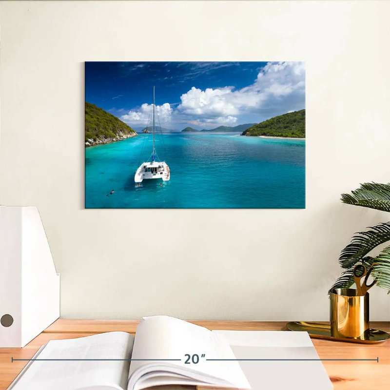 Mehar Lovango Cay Catamaran, 8" H x 12" W