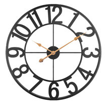  KS-QON BENG Vintage 80 's Theme Wall Clock Silent & Non-Ticking  Round Wall Clock 10 Inch Wall Decorative for Home Office : Home & Kitchen