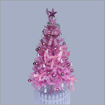 Arbre de Noël 5 pi rose