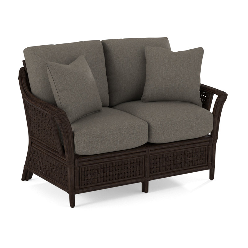 Boca Upholstered 55'' Loveseat, Gray Sugar Performance; , Java