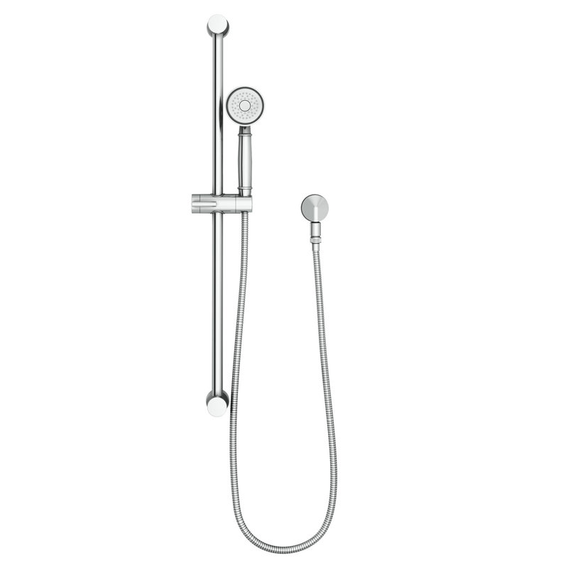 Pomme de douche réglable complète/standard, Chrome poli