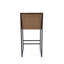 De 2 tabourets de bar à hauteur de comptoir, chaises de café rembourrées en lin, repose-pieds et structure en métal pour la cuisine-118004566