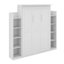 Lit escamotable double avec tablettes et DEL-1638913539