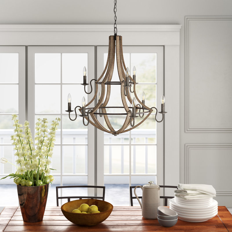 Cahill 9 - Light Dimmable Tiered Chandelier