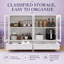 Buffet en verre arqué avec tiroirs Olmsted-408255561