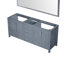 Meuble-lavabo double gris foncé de 72 po X P 22 po D et 28 po Miroir-117984771