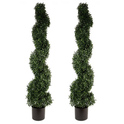 Aneria 120cm Faux Boxwood Tree in Pot