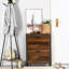Armoire de rangement pour 12 paires de chaussures, armoire à chaussures industrielle avec 2 tiroirs rabattables, étagère à chaussures étroite pour l'entrée