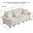 In 1 Convertible Sofas, Chenille Modern Sleeper Couch For Home