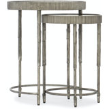 Mirrored Glass Top Nesting Tables