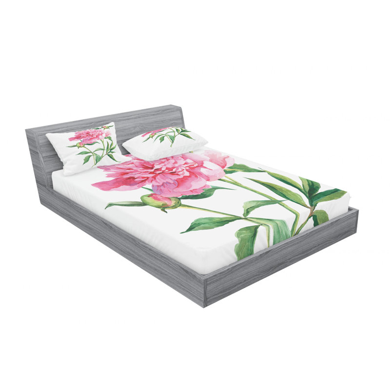 Microfiber Sheet Set, Queen Sheet Set with Fitted Sheet