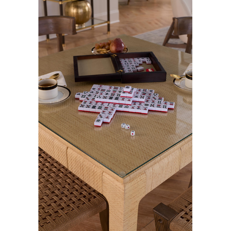 Bethany Villa & House (originally Bungalow 5) 38" Clear Card Table with Drawers Included, Storm Blue