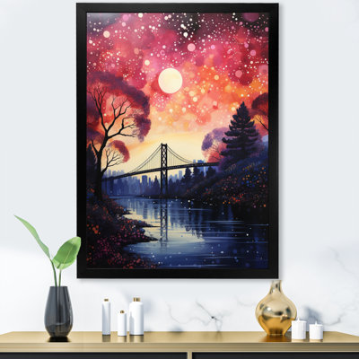 Pont rose Arnots, point de passage lumineux