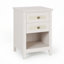 Table de chevet 17,7 po en rotin - table de chevet Boho avec 2 tiroirs et tablette