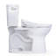 TOTO® Drake® WASHLET®+ Two-Piece Elongated 1.6 GPF Universal Height TORNADO FLUSH® Toilet with S5 Bidet Seat, 10 Inch Rough-In, Cotton White - MW7763446CSFG.10#01