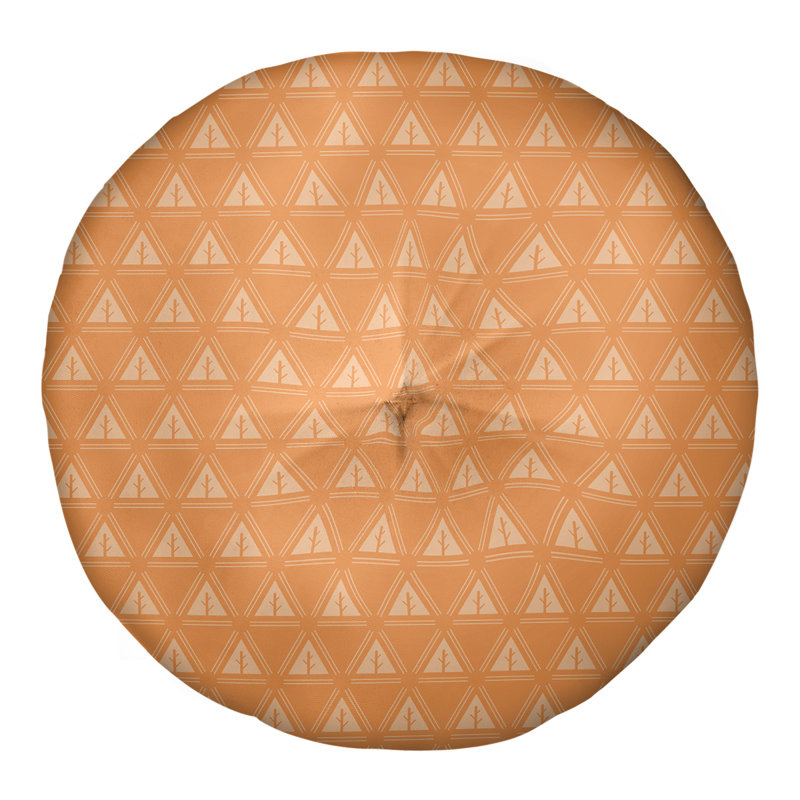 Coussin Theo Nath, 30 po x 30 po, Orange foncé