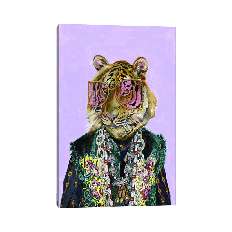 «Bengal Tiger» par Heather Perry, impression sur toile, Toile tendue, H 18 po x l 12 po x 1,5 po