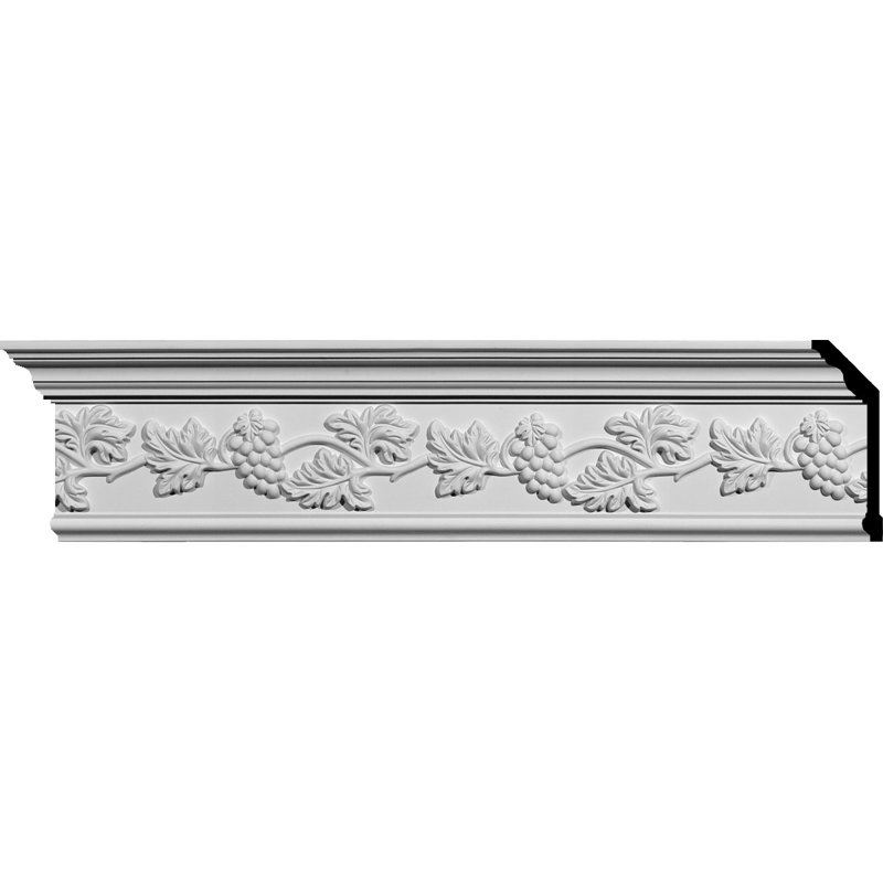 Genevieve White Polyurethane Decorative Crown Moulding