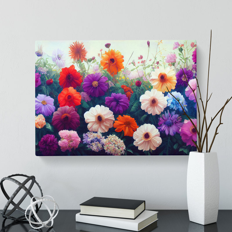 Creative Flower Market - Wrapped Canvas, 35cm H x 50cm W x 3cm D