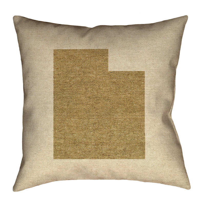 Coussin de sol Katelyn Smith Utah, Brun, 18 po x 18 po