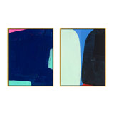 Deep Blue Set Of 2 Print by Andrea Stokes