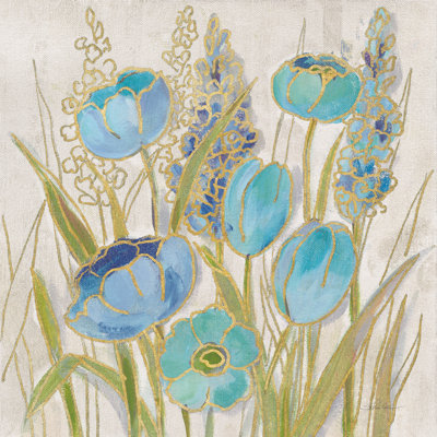 Floral opalescent II - bleu