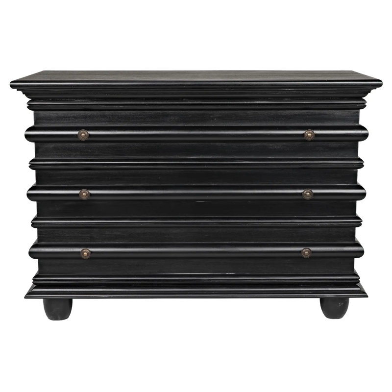Ascona Accent Chest, Hand Rubbed Black