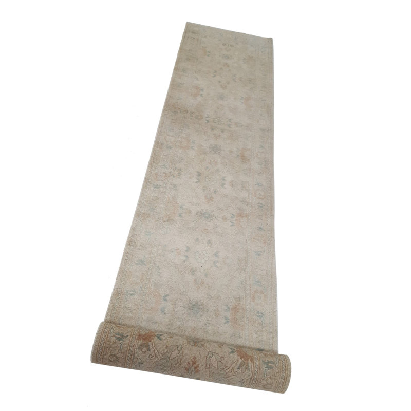 Davey Hand Knotted 3x17 Ivory Runner