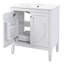 Meuble-lavabo vintage avec lavabo en céramique