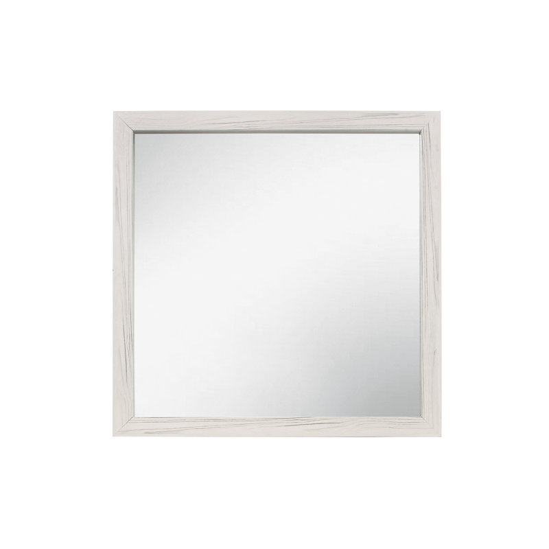 Wood Flat Wall Mirror