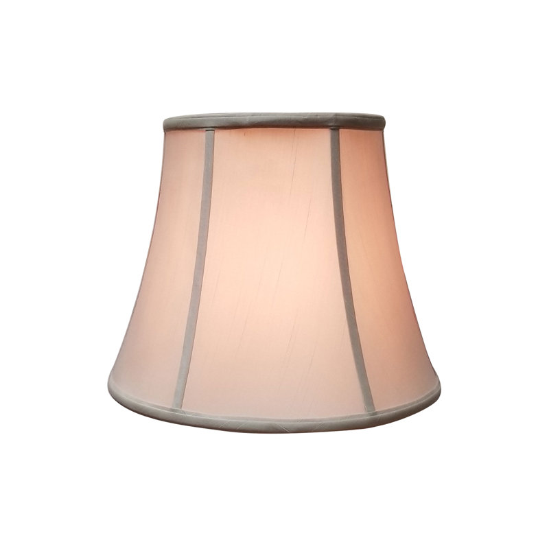 Abat-jour cloche modifié, Beige/Or, H 13,5 po x l 17 po x P 17 po