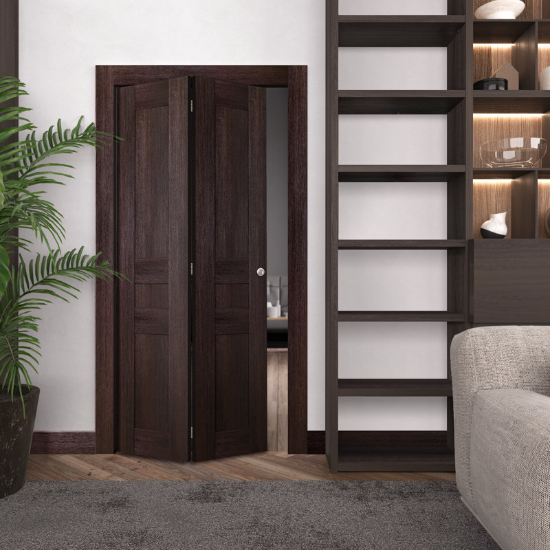 Porte pliante Avon, Brun foncé, 48 po x 79,38 po