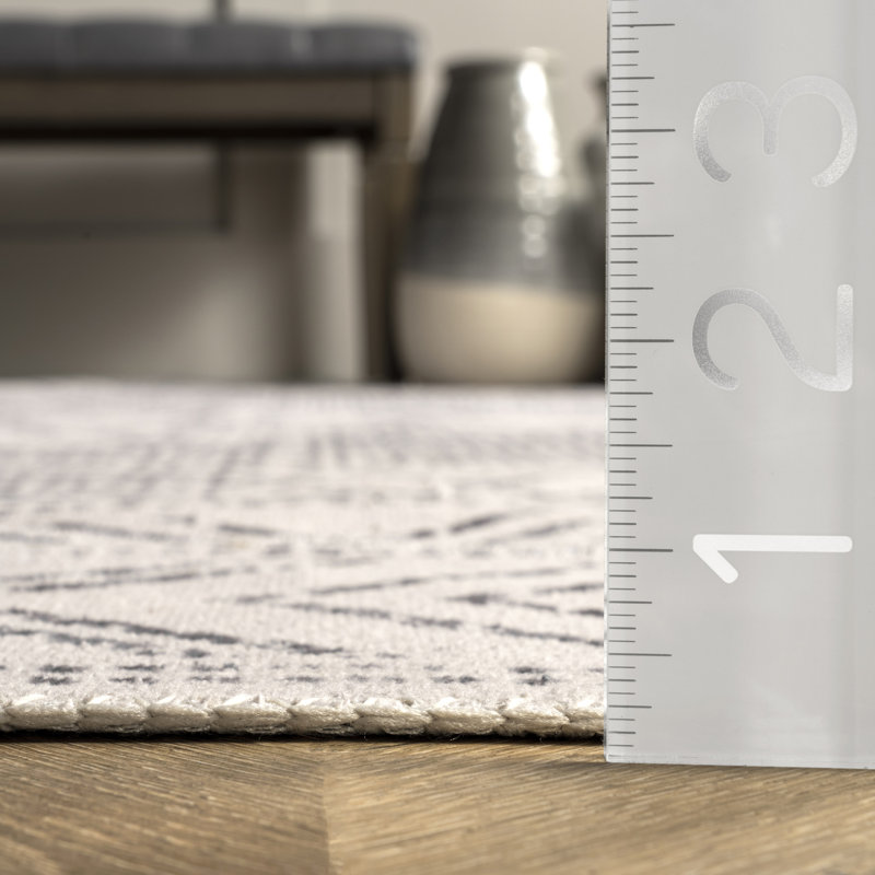 Tapis gris clair / ivoire Mia Medallion, Rectangle 4 pi x 6 pi