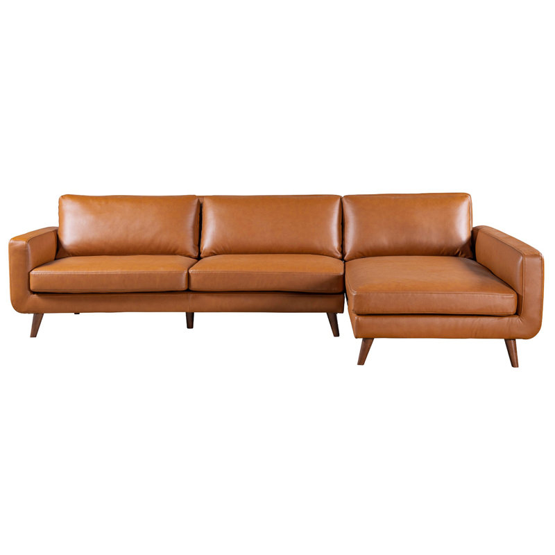 Canapé modulaire en cuir Garland, Orienté à droite
