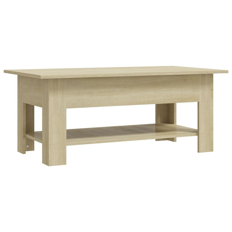 Coffee Table 102x55x42 cm Engineered Wood, Sonoma Oak