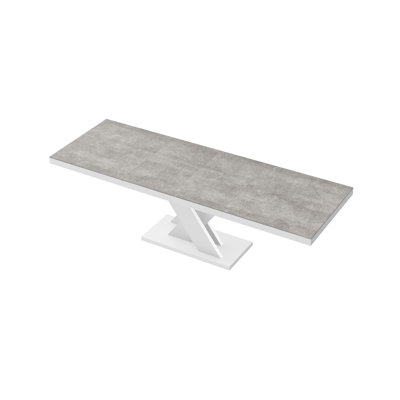 256cm Solid Oak Pedestal Dining Table