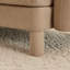 Canapé en tissu 3 boucles de café au design distinctif et confortable, pieds cylindriques en forme de coquille, convenant au bureau, à la chambre à coucher ou au salon, système de support à ressorts en bois durable-1946290723