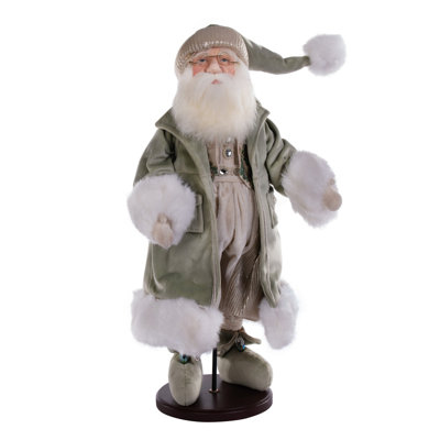  17" Jewel-Tide Greetings Collection Santa Doll with Stand