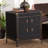 Jiahao Baxton Studio Laura Vintage Black Canvas Lift-Top Trunk End Table
