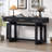 Elegant Console Table with Three Drawers for Various Rooms, Enhancing Space and Style.-662116695
