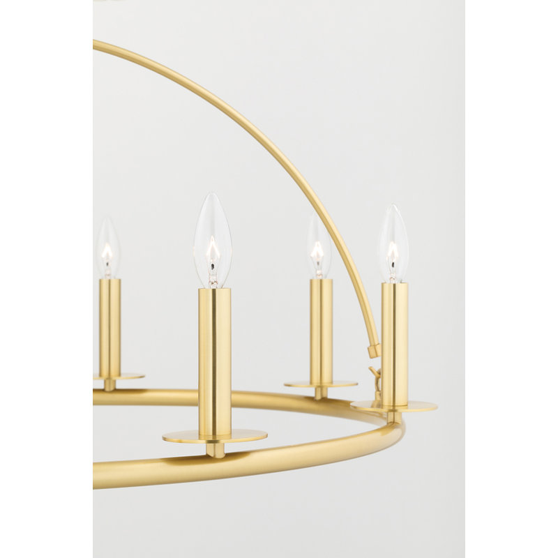 Howell 12 - Light Chandelier, Aged Brass
