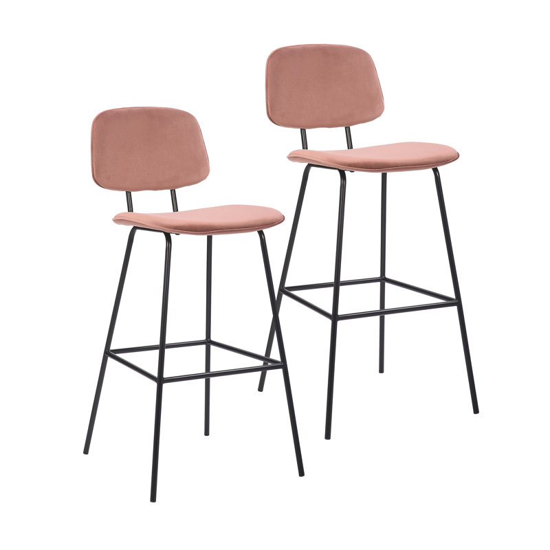 Camargo 29.52" Bar Stool, Pink