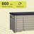 Kazoo 55.1 " W 120 Gallons Water Resistant Resin Lockable Deck Box-99192418