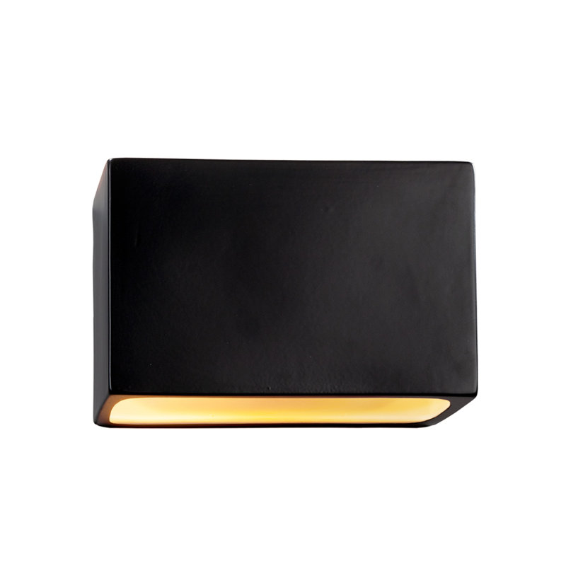 Plafonnier encastré d'extérieur 2 lumières Bergen Beach, Noir mat carbone, H 8 po x l 12 po x p 4 po