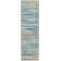 Poyen Abstract Machine Woven Area Rug in Blue