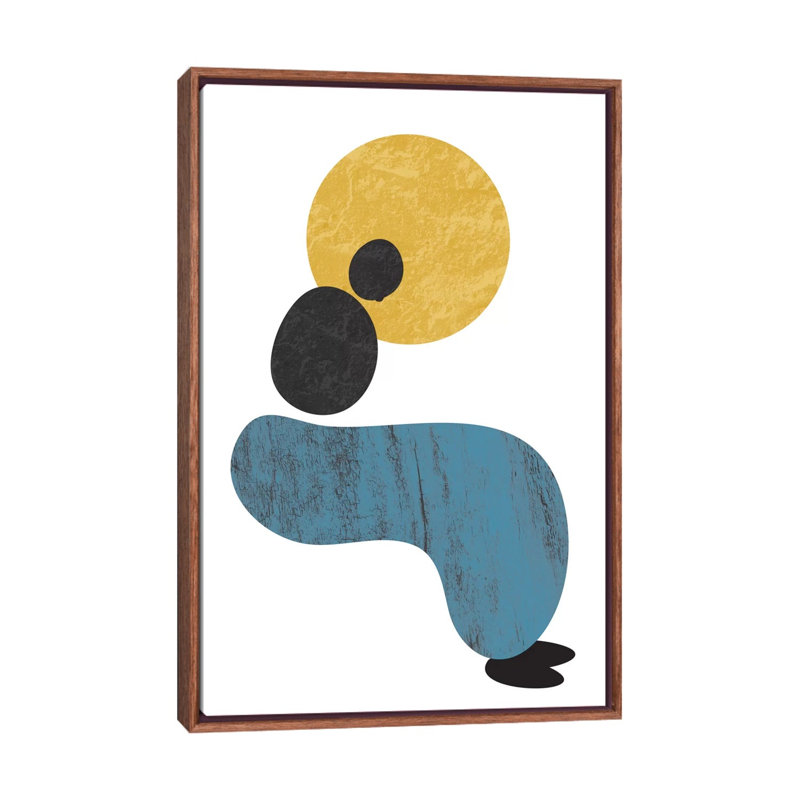 « abstract lady » par flatowl-impression sur image, Toile avec cadre en bois classique, H 48 po x l 32 po x P 1,5 po